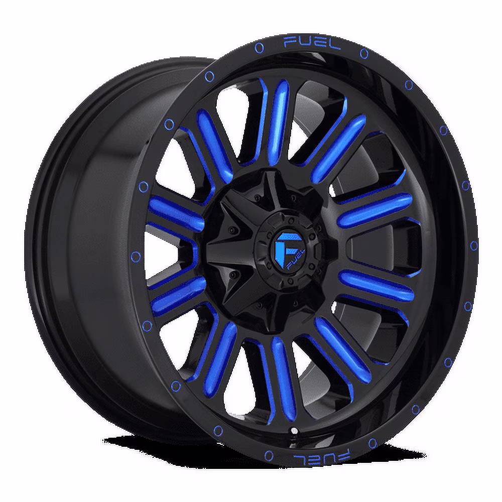 Fuel Hardline 18X9 Gloss Black Blue Tinted Clear Wheel