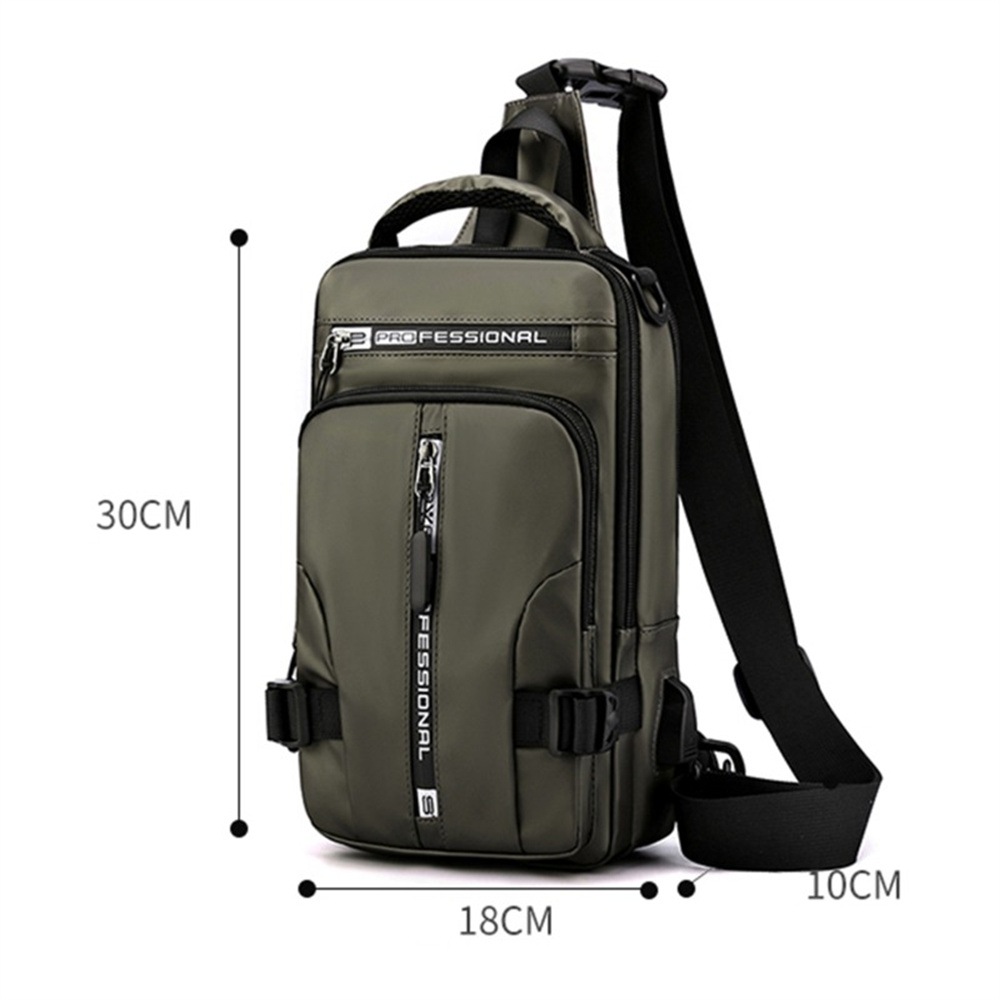 Men Chest Bag Pack Travel Sport Cross Body Shoulder Sling Backpack