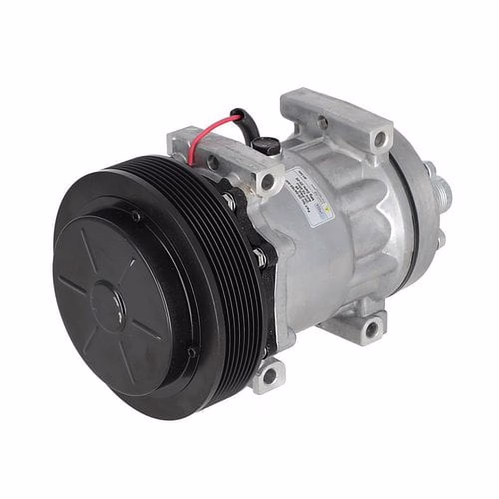 Air Conditioning Compressor - Sanden Style fits Case IH 7230 7130 7120 fits New Holland fits Gleaner fits Massey Ferguson fits Case fits Challenger