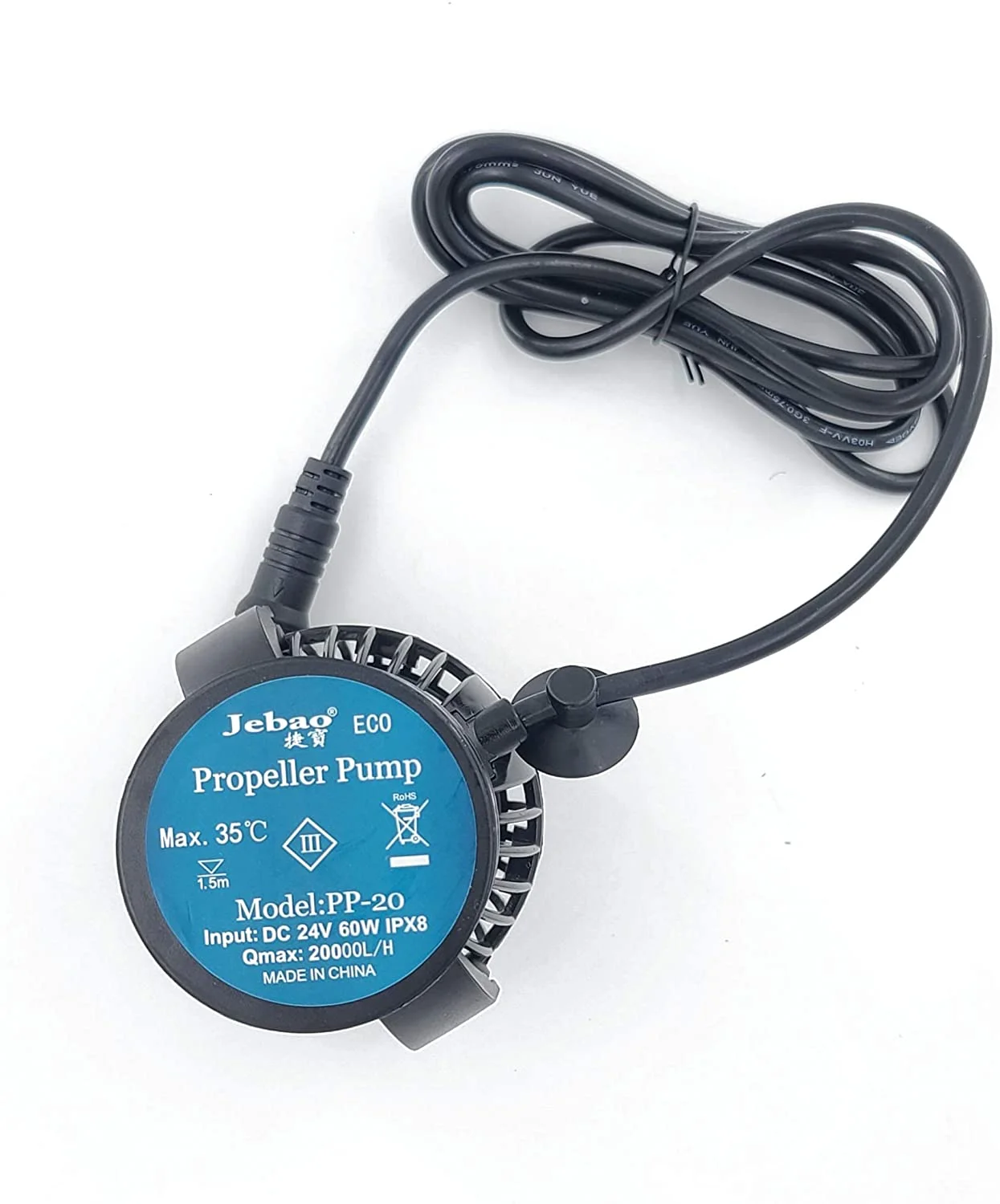 Jebao PP-20 Wavemaker with Controller, 450-5300gph