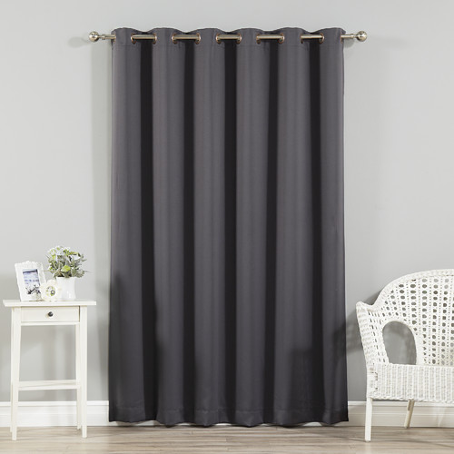 Best Home Fashion, Inc. Extra Wide Width Blackout Thermal Single Curtain Panel