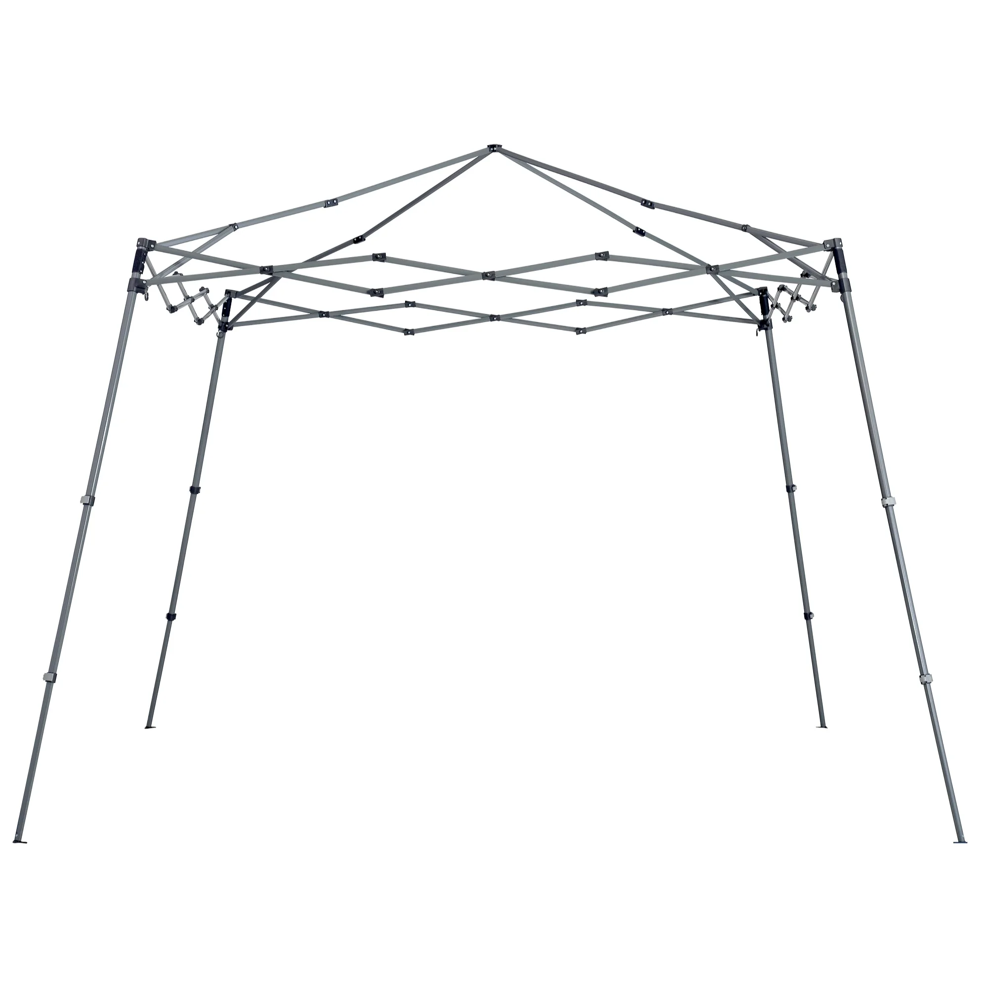 Quik Shade 164184DS SOLO64 10 x 10 ft. Slant Leg Canopy, Midnight Blue Cover - Gray Frame