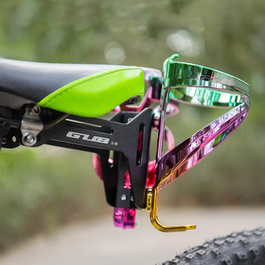 Bottle Holder Cage Extend Bracket Adapter, Double Kettle Water Bottle Extension Rack Holder Cage Adapter Mountain Road Seat