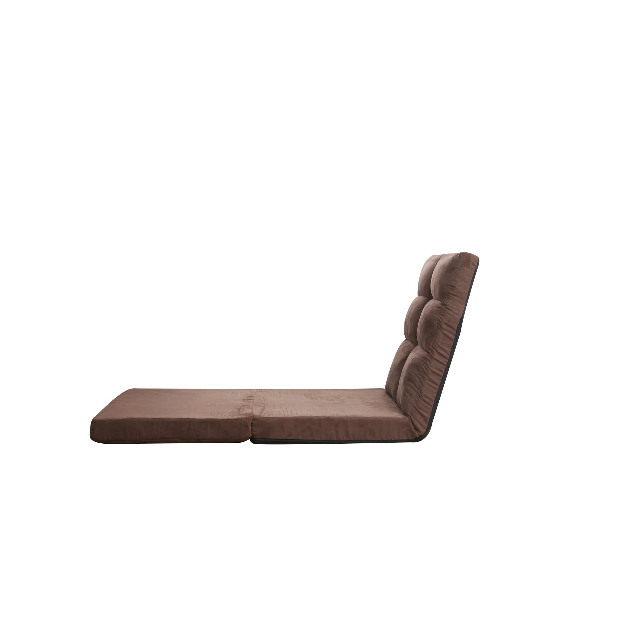 Modern Adjustable Triple Fold Down Sofa Bed, 5 Reclining Positions, Convertible Upholstered Guest Sleeper