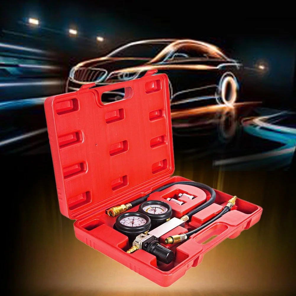 Foreverun Motor Engine Compression Leakage Leakdown Detector Cylinder Leak Tester Tool Kit Set