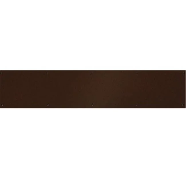 Brass Accents A09-P0628-770 6 x 28 in. Kick Plate Weathered Flat Rust Screw Mount