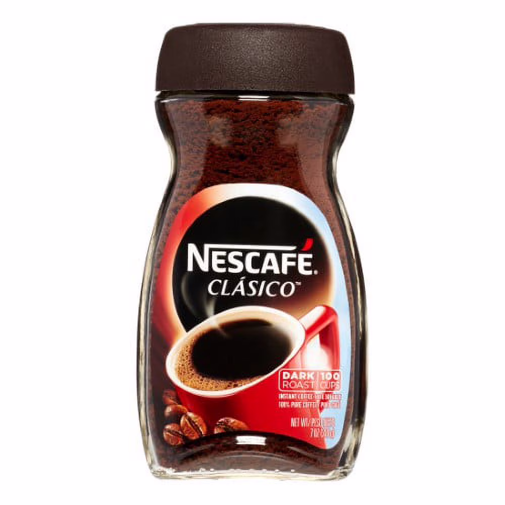 Nescafe Clasico Pure Instant Coffee Granules - 7.0 Oz. (Pack of 2)