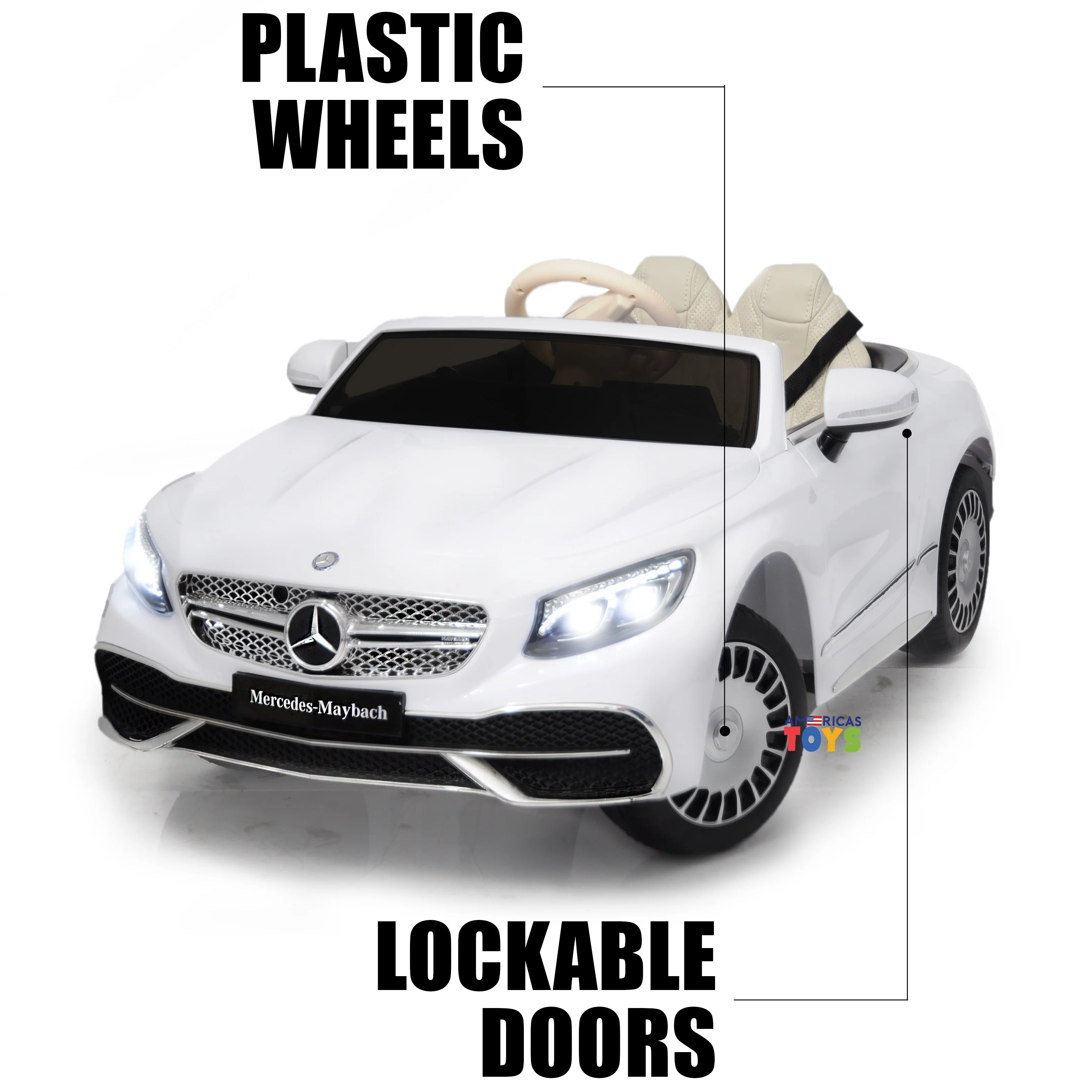 Mercedes Maybach 12V Powered Ride on Car for Kids with Remote Control