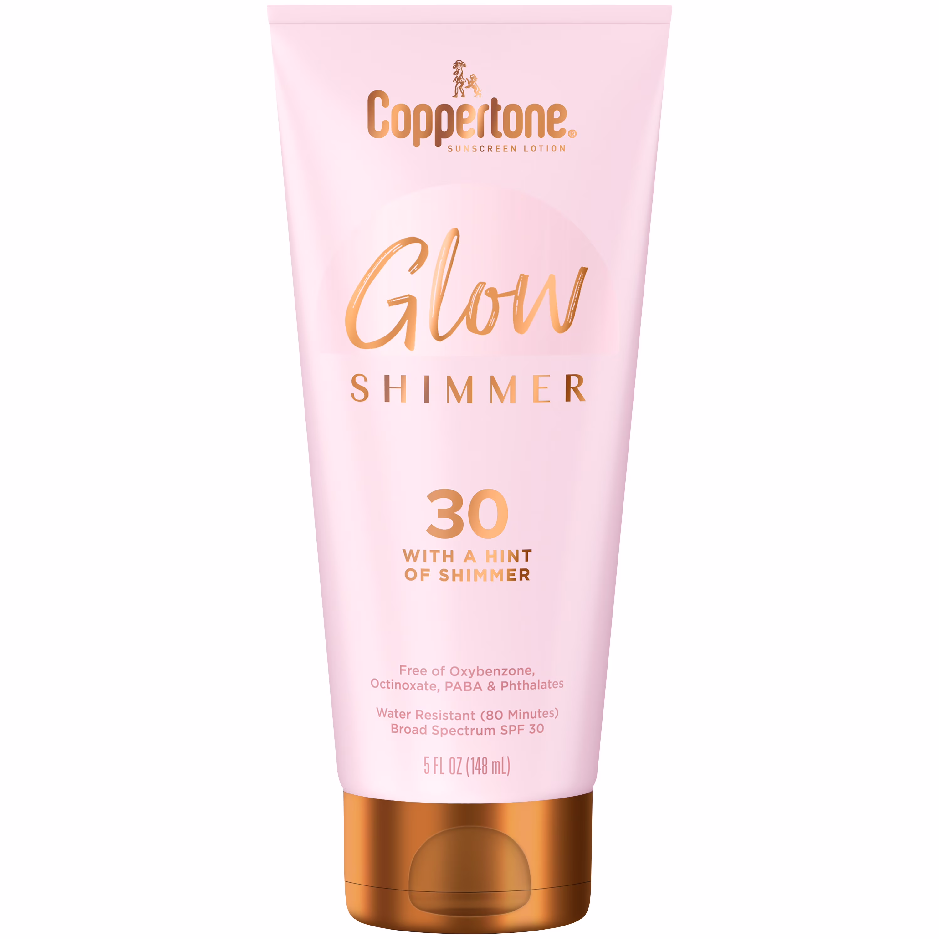 Coppertone Glow with Shimmer Sunscreen Lotion, SPF 30 Sunscreen, 5 Fl Oz
