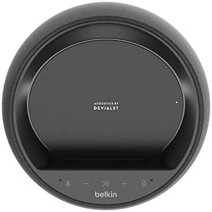 Pre-Owned Belkin SoundForm Elite Hi-Fi Smart Speaker + Wireless Charger - Black (Like New)