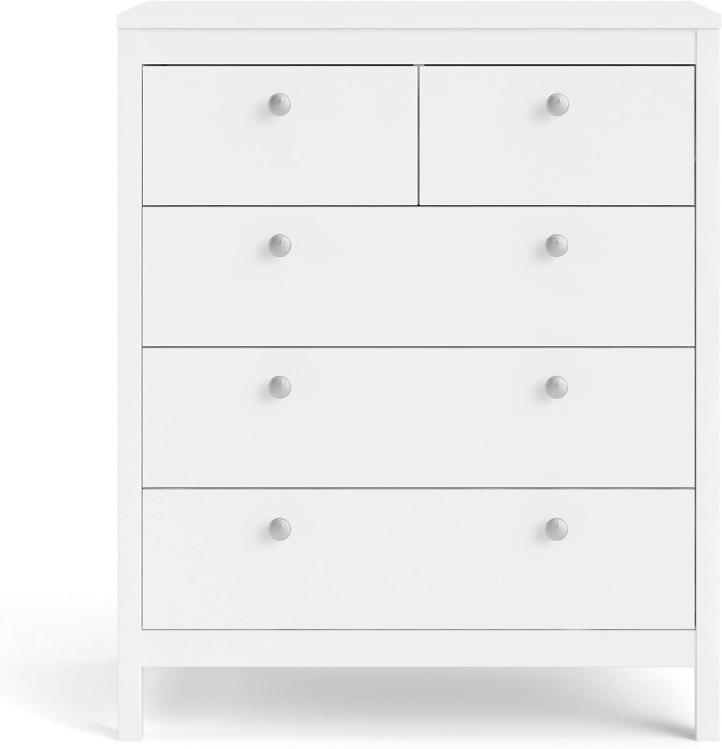 5 Drawer Chest, White