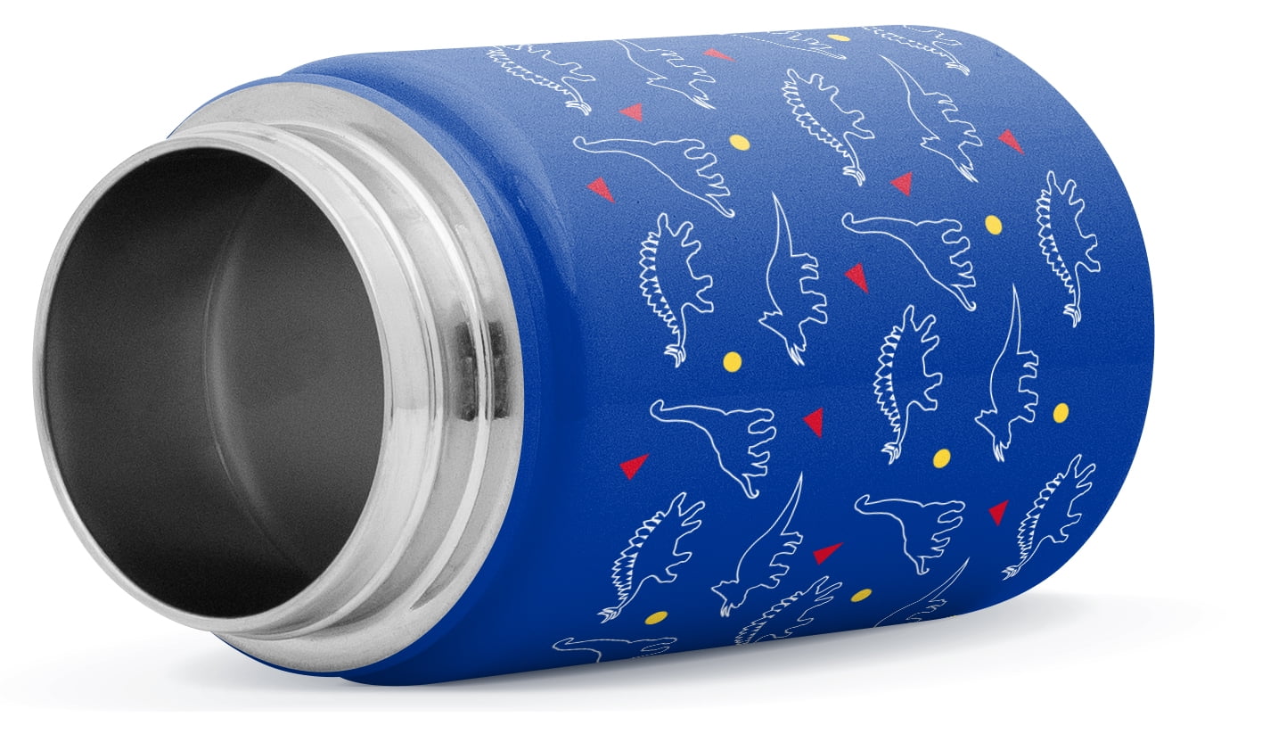 Simple Modern Kids Summit Sippy Cup Thermos 10oz - Stainless Steel Toddler Water Bottle Vacuum Insulated Girls and Boys Hydro Travel Cup Flask -Dinosaurs Purple