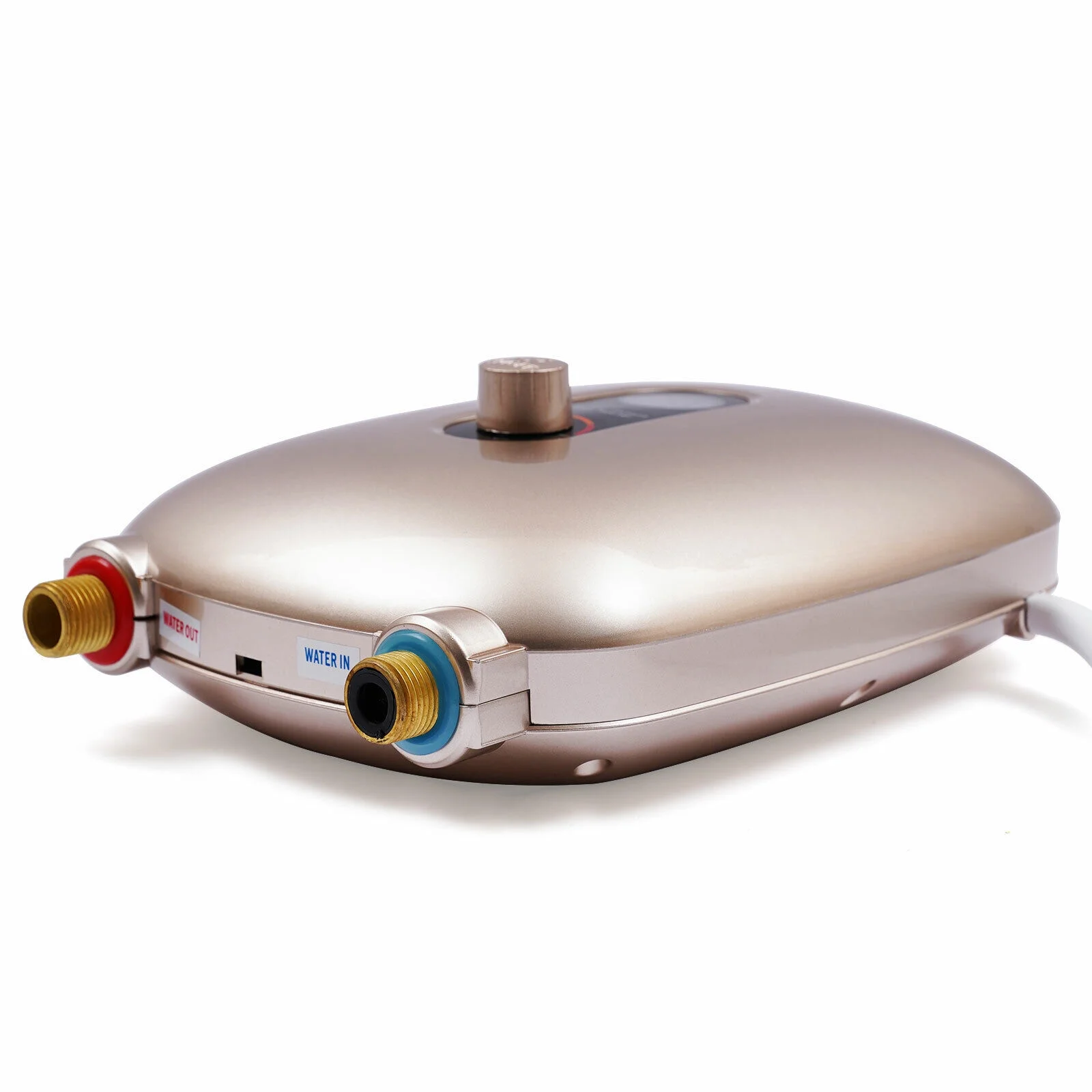 Oukaning 6500W Electric Instant Kitchen Shower Hot Water Heater Tankless Water Heater 220V, Gold