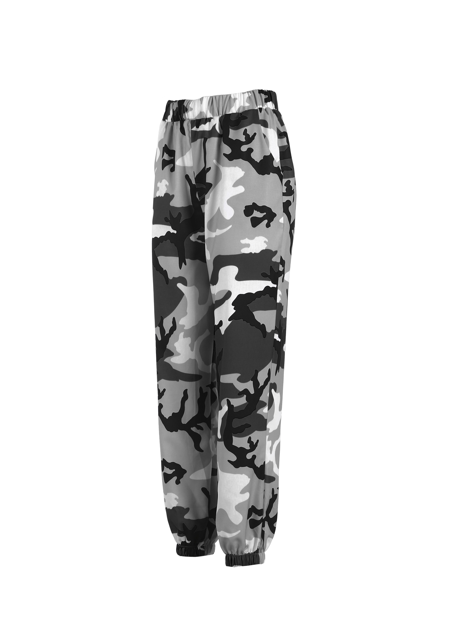 Nituyy Woman's Camouflage Harem Pants, Cargo Long Elasticated Waist Sports Pants