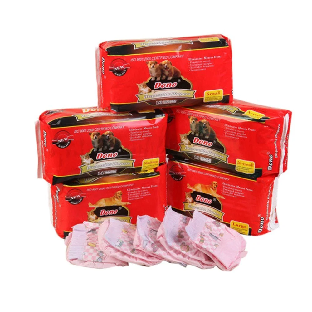 Disposable Puppy Diaper for Female Dog-DONO Including 20pcs Super Absorbent Diapers