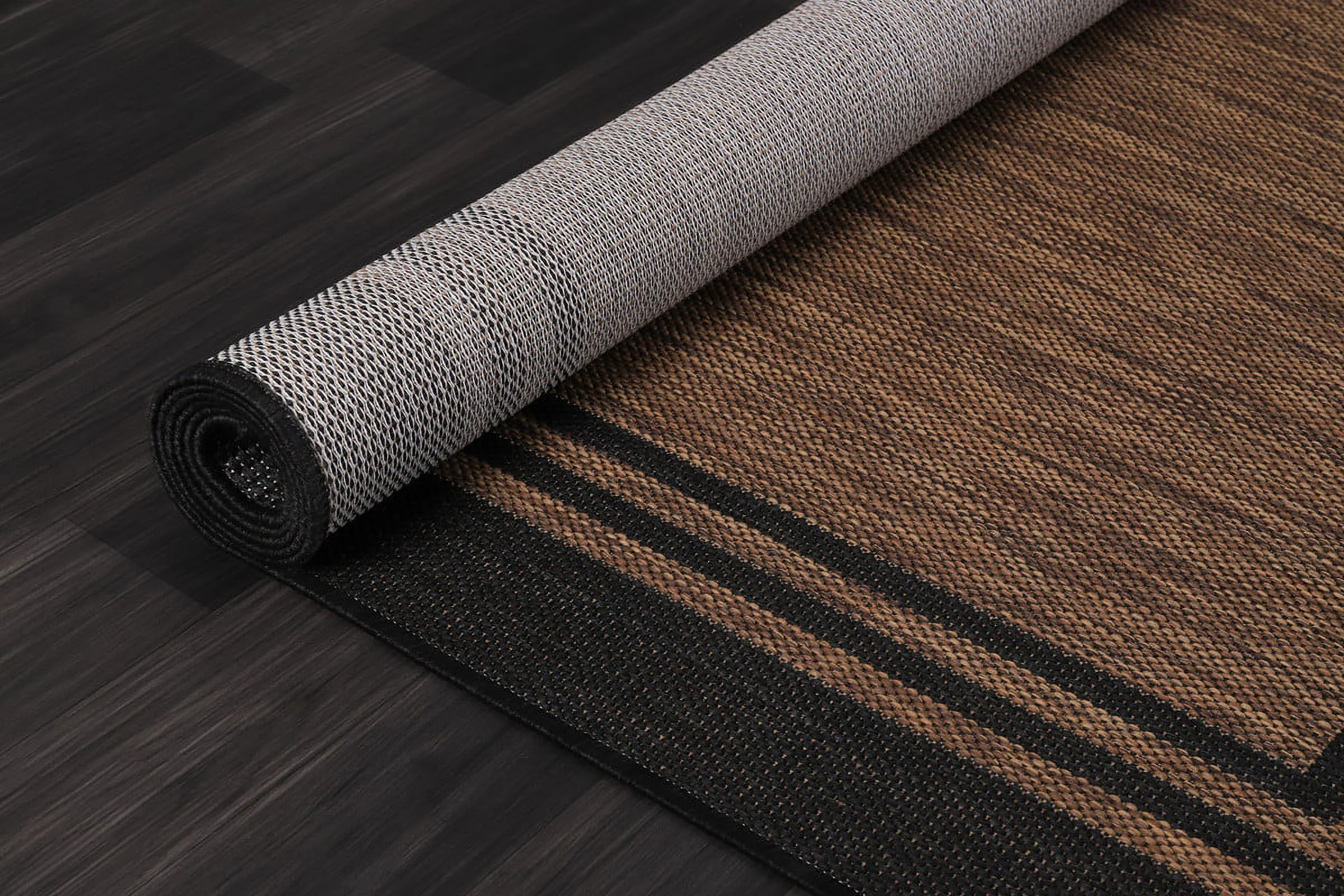 Beverly Rug Indoor/Outdoor Area Rugs, Waterproof Patio Porch Garden Carpet, Gold Brown, 10'x14'