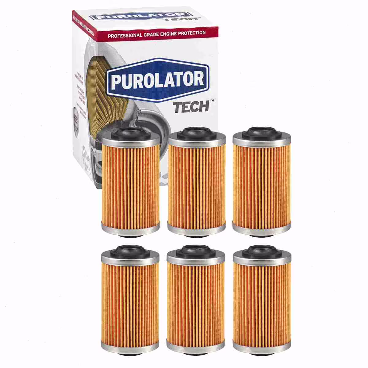 6 pc Purolator TECH TL25274 Engine Oil Filters for 19355319 25177917 27090 27090MP 37090 47090 57090 57090XP 61857090 67090 7090 84090 91090 97090 AL8765 C5274 CF489 CF489AP CF5274 CH8765 COC8765