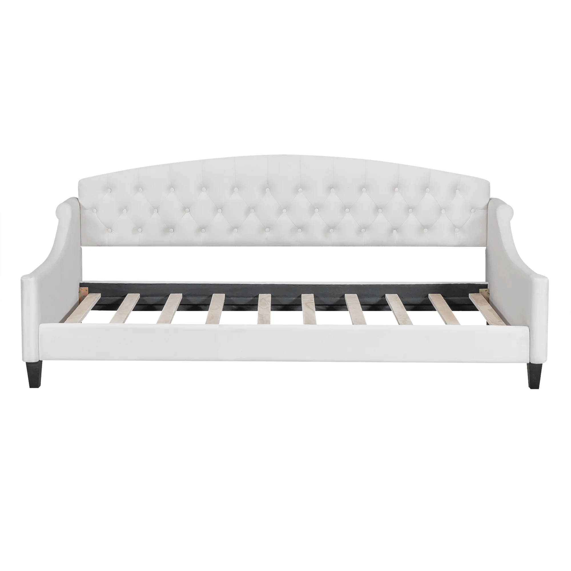 CoSoTower Modern Luxury Tufted Button Daybed,Twin,Beige