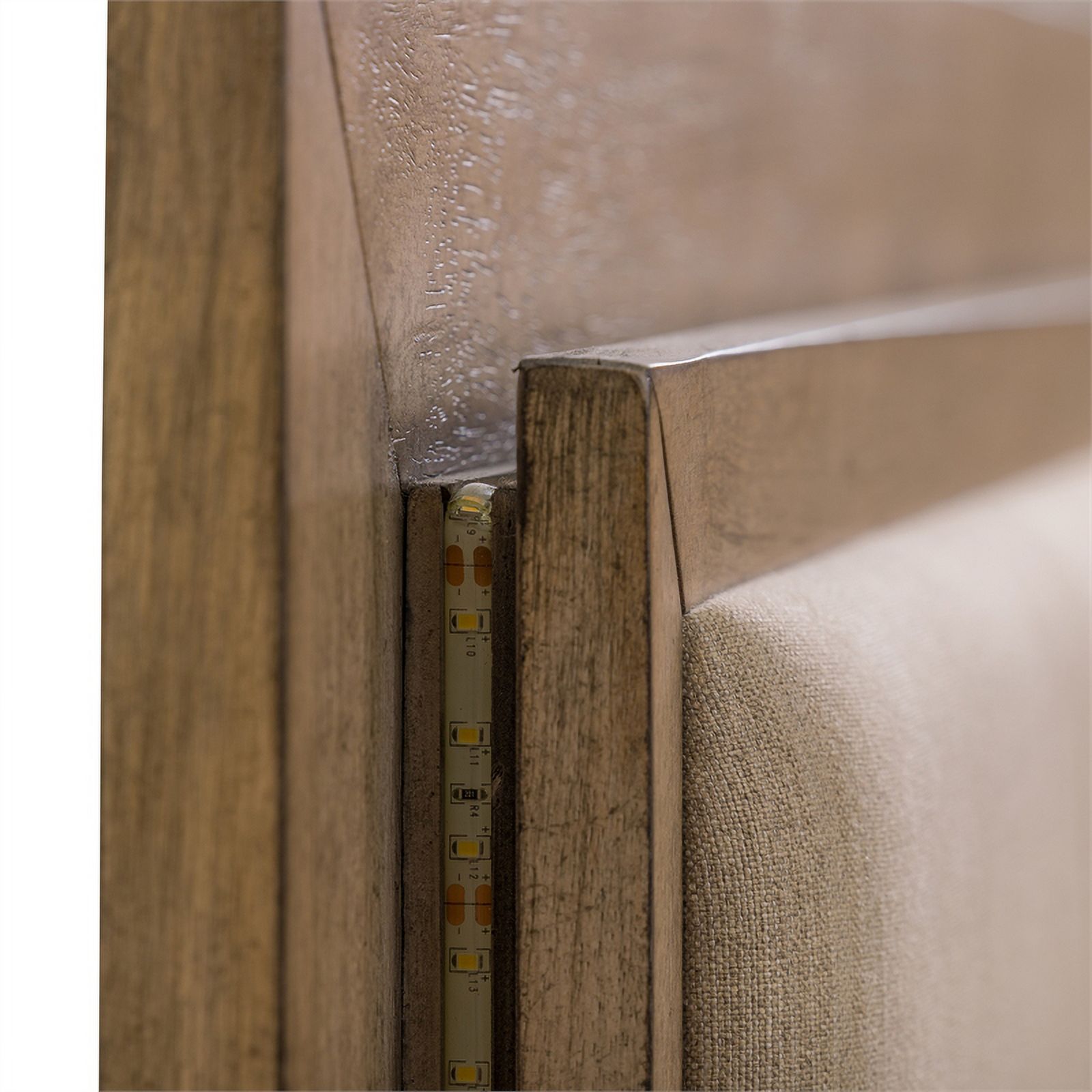 Liberty Furniture Canyon Road Upholstered Wood King Bed in Burnished Beige