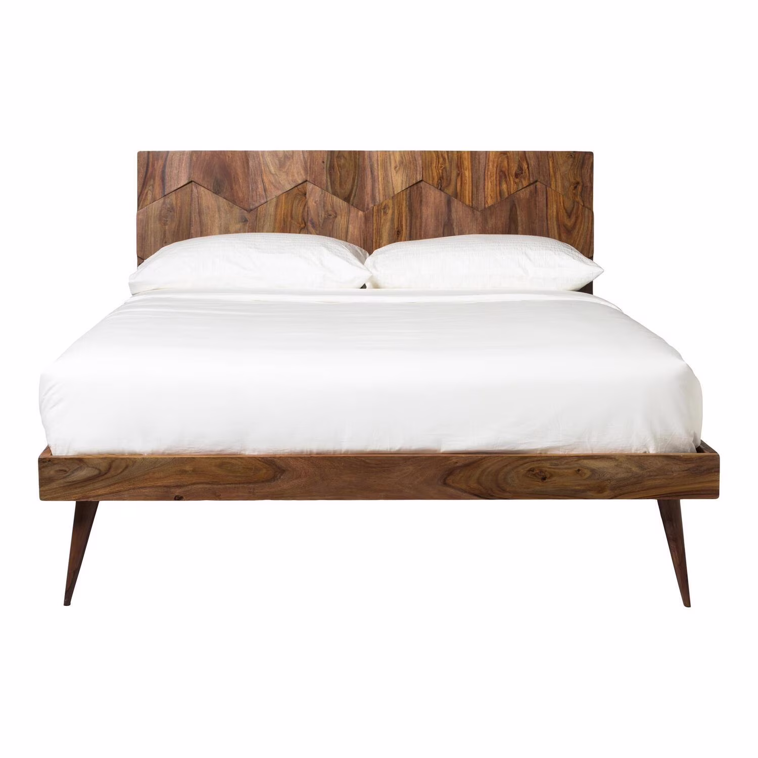 Moe's Home Collection O2 Modern Wood King Platform Bed in Natural