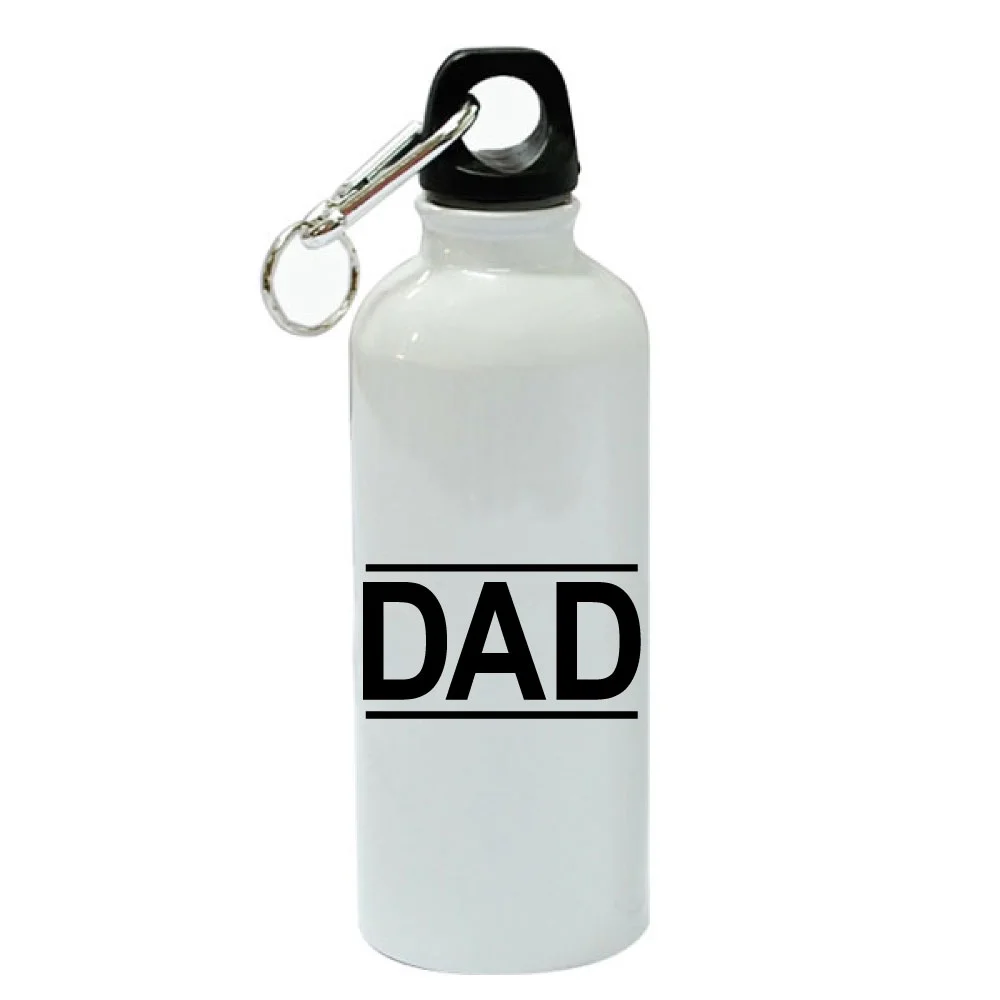 Dad Classic White Aluminum Sports 20 oz Water Bottle