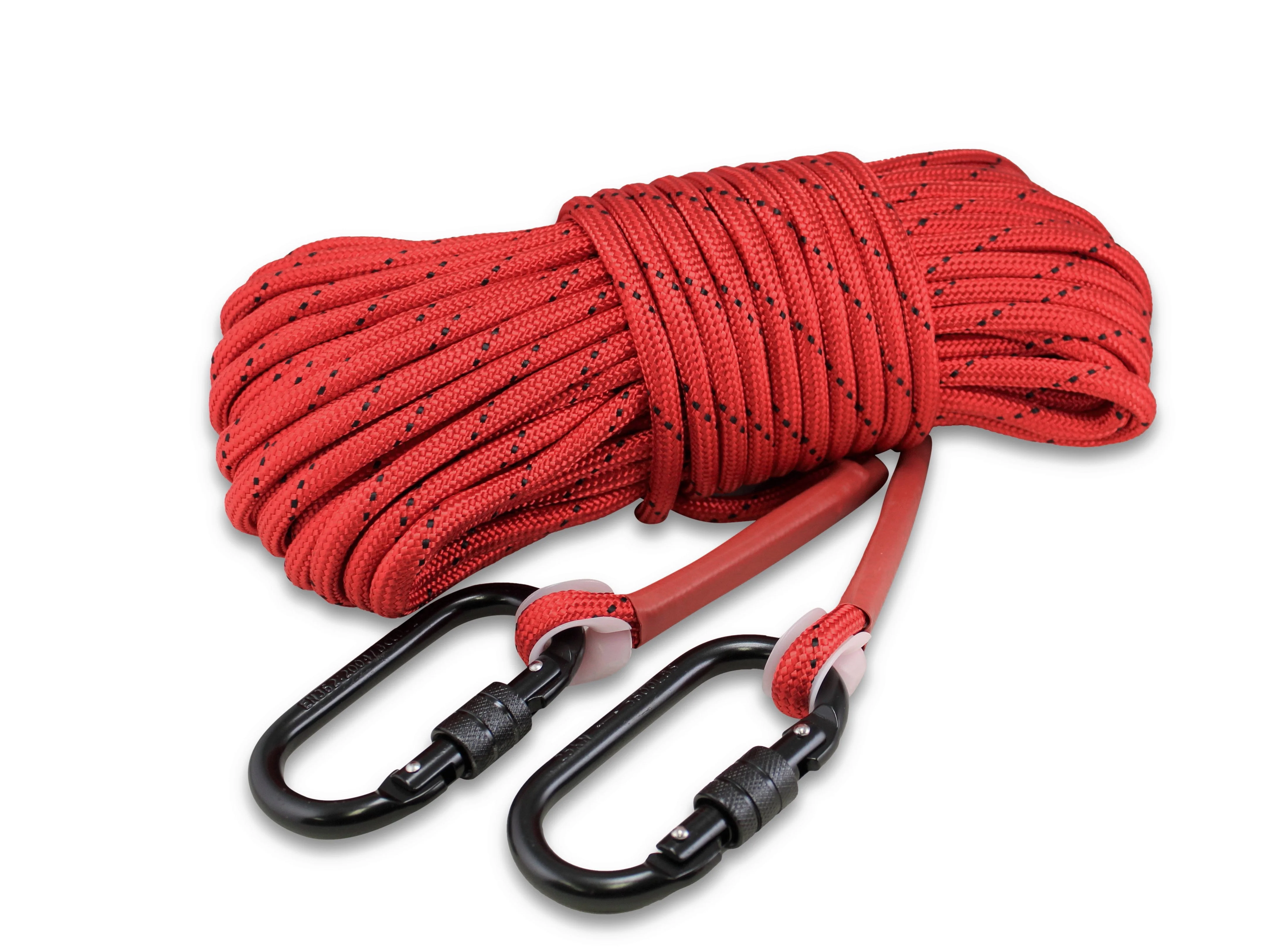Double Carabiner Heavy Duty Double Braided  1/3” rope (100')