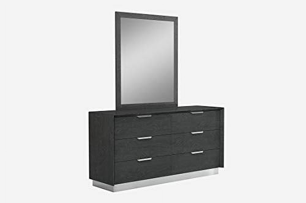 Whiteline Navi high Gloss Grey Dresser Double DR1354-GRY