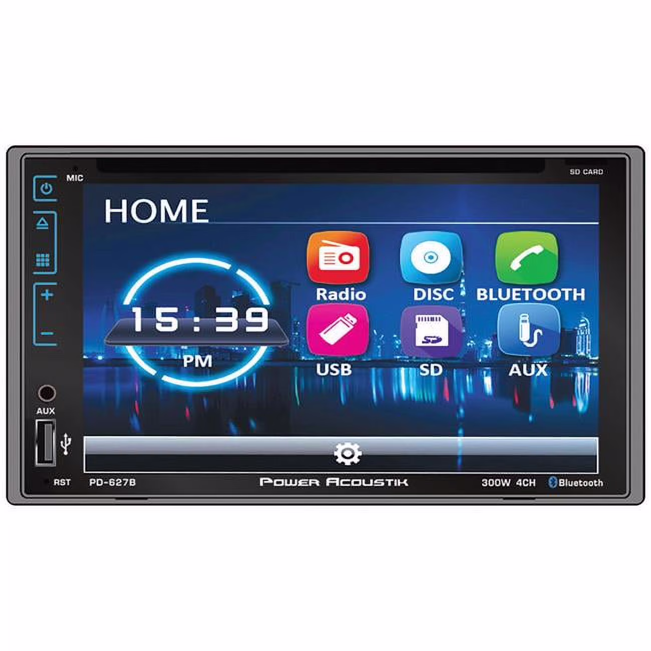 6.2″ Double DIN DVD, CD/MP3 Car Stereo with Bluetooth 4.0, PD-627B