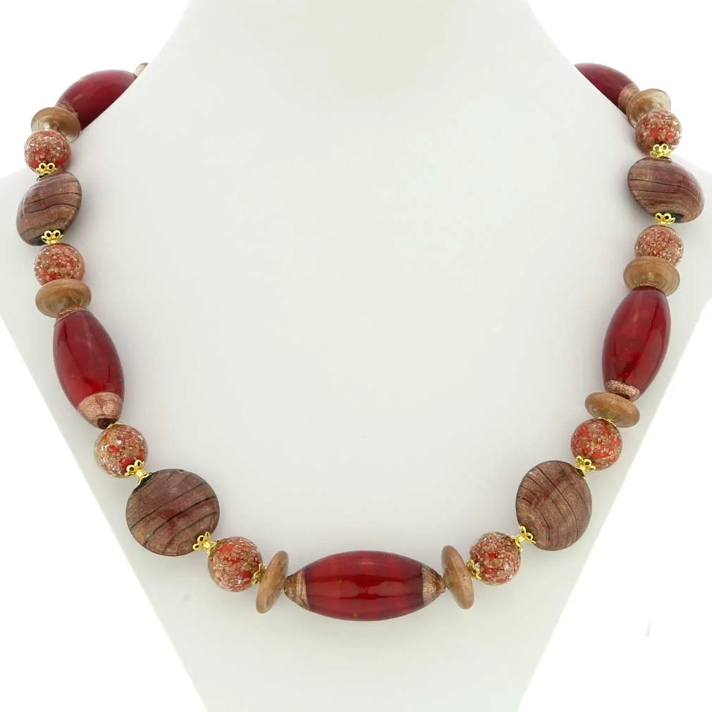GlassOfVenice Murano Glass Necklace Vecchia