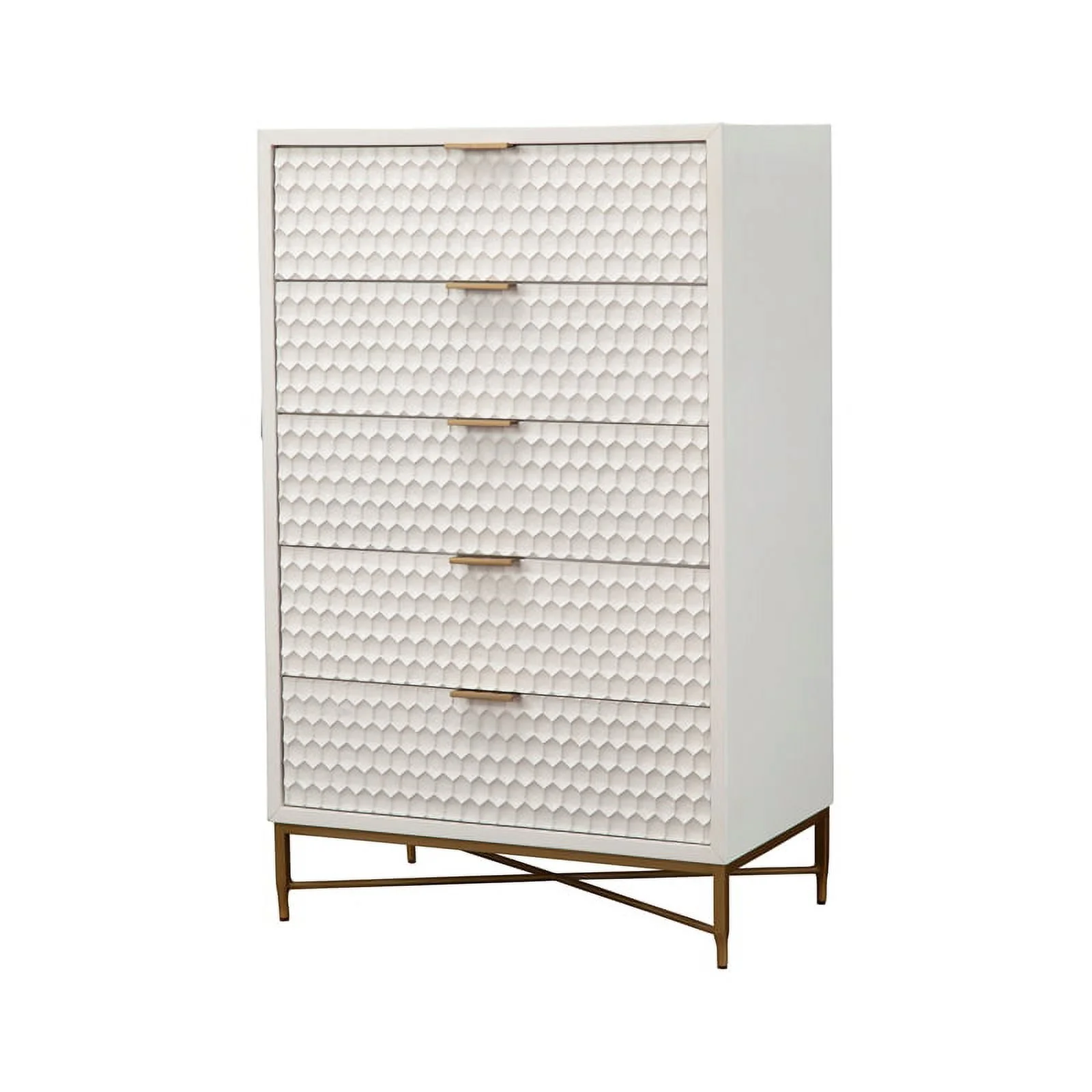 Home Square 4 Piece Set with Nightstand Standard King Wood Headboard and Chest