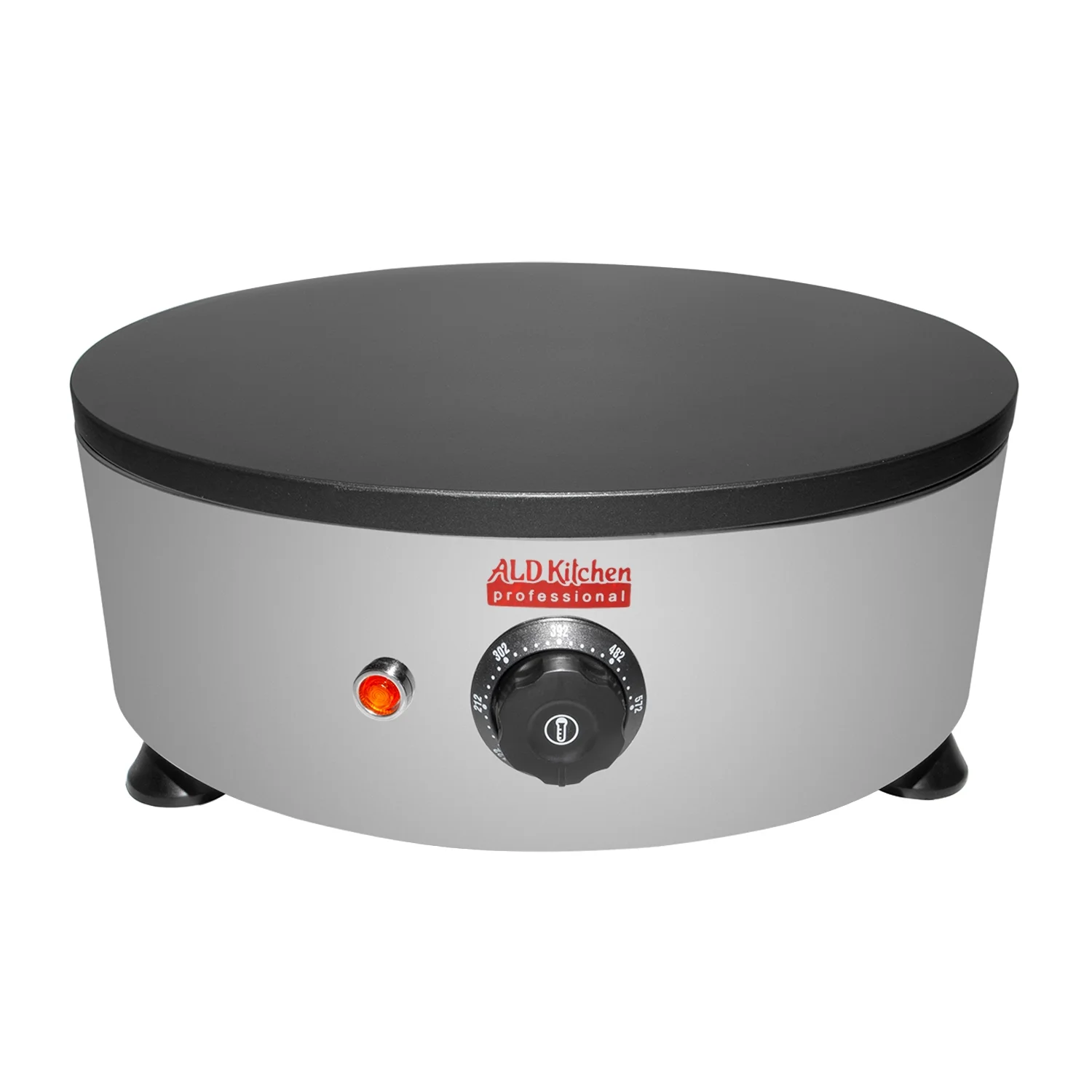 ALDKitchen Crepe Maker with Service Station | Nonstick Plate | 8 Pots and Tools Included