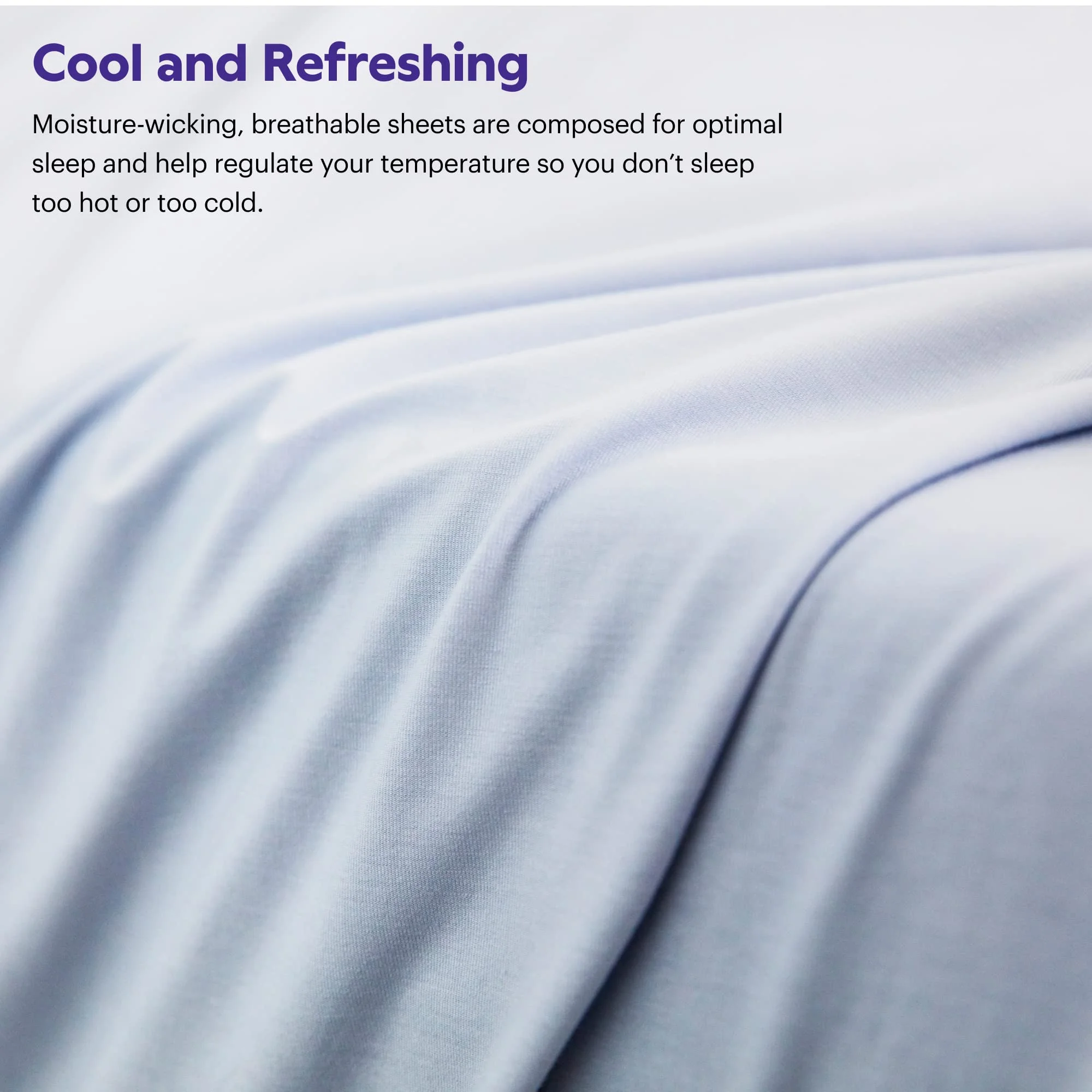 Purple Deep Pocket Softstretch Sheets, Queen, Purple Mattress Sheets, Bamboo Sheets, Moisture-Wicking, Deep Purple