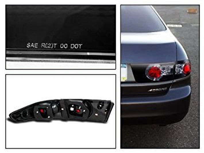 Spec-D Tuning LT-ACD034JM-TM Honda Accord Ex Lx Dx Hybrid 4Dr Sedan Black Tail Lights