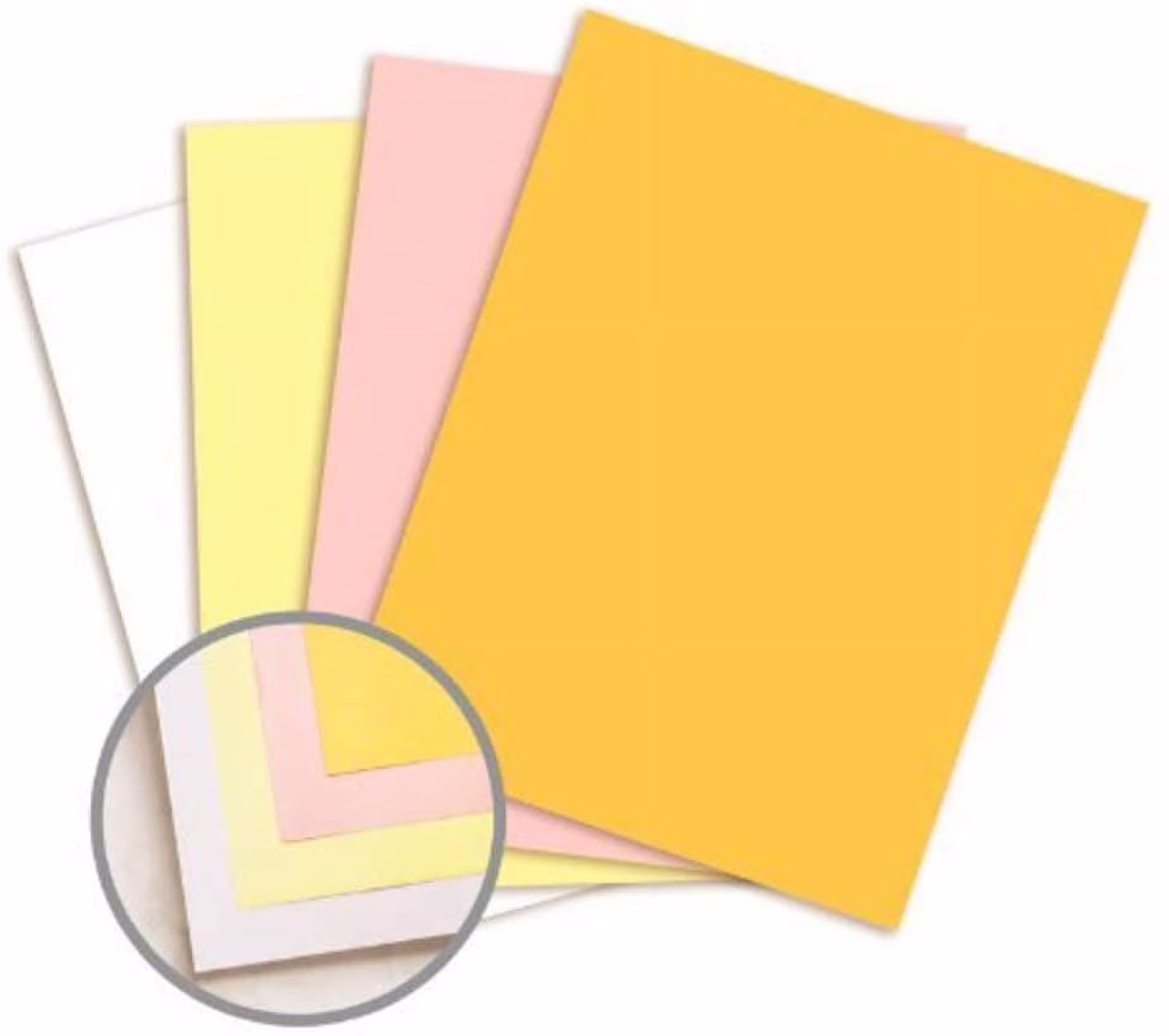Pre Collated, Carbonless Paper, 4 Part Reverse, 125 Sets Per Ream (White, Canary, Pink, Gold) 8.5 x 11 Inch, Item No. 5915 (5)