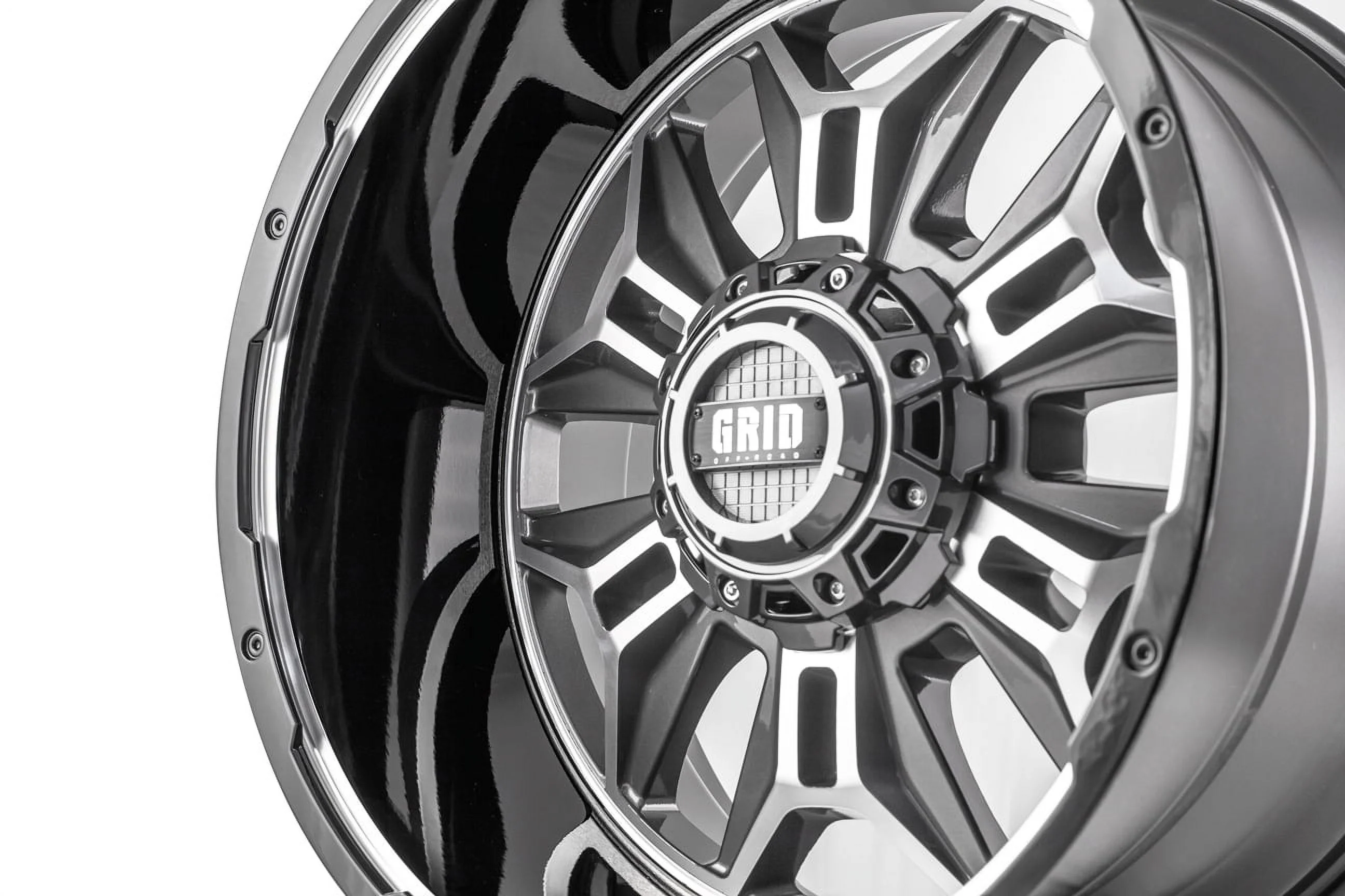 Grid Custom Wheel for 20x10 inch Gloss Anthracite with Black Lip A2188L224