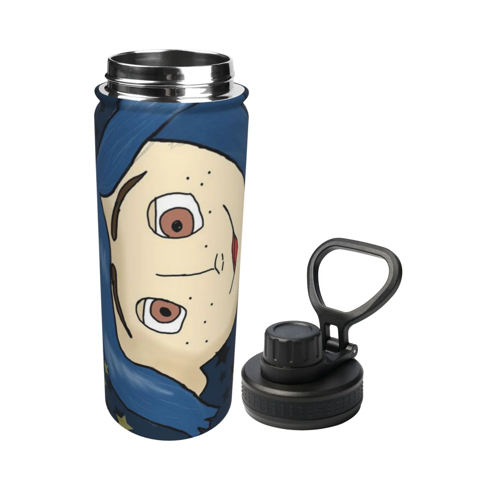 Girl Coraline Unisex Sports Insulated Water Bottles Kettle Stainless Steel Portable Cup 18OZ For School Travel Gym Running