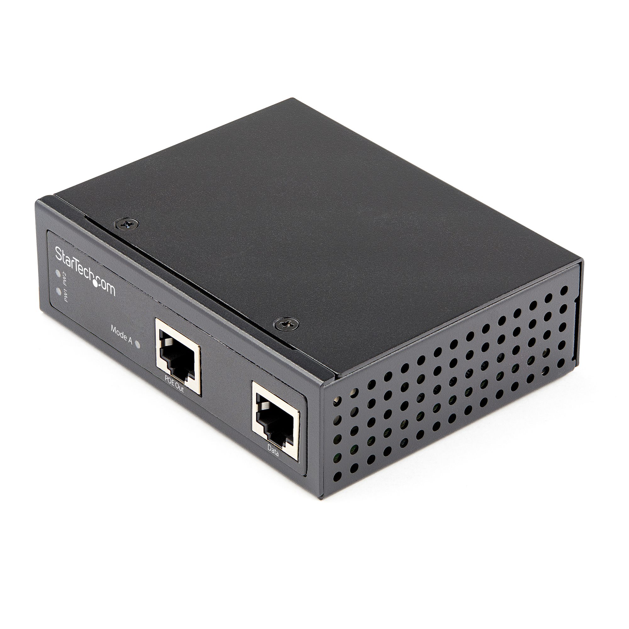 StarTech.com POEINJ30W Industrial Gigabit Ethernet PoE Injector - 30W 802.3at PoE+ Midspan 48V-56VDC DIN Rail Power Over Ethernet Injector Adapter - -40 to +75C Cameras/Sensors/WiFi Access (POEINJ30W)