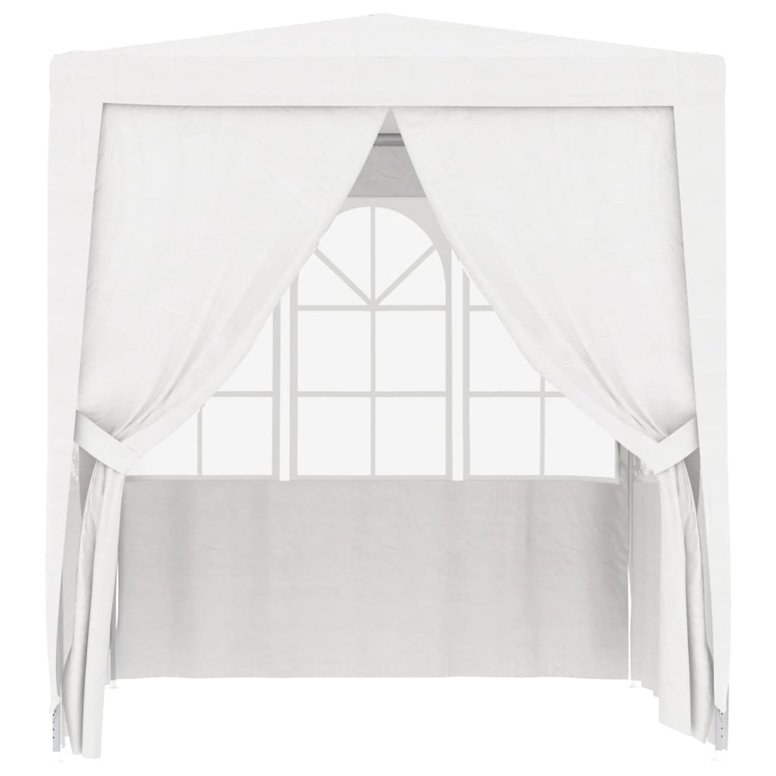 Carevas Professional Party Tent with Side Walls 8.2'x8.2' White 0.3 ozft²
