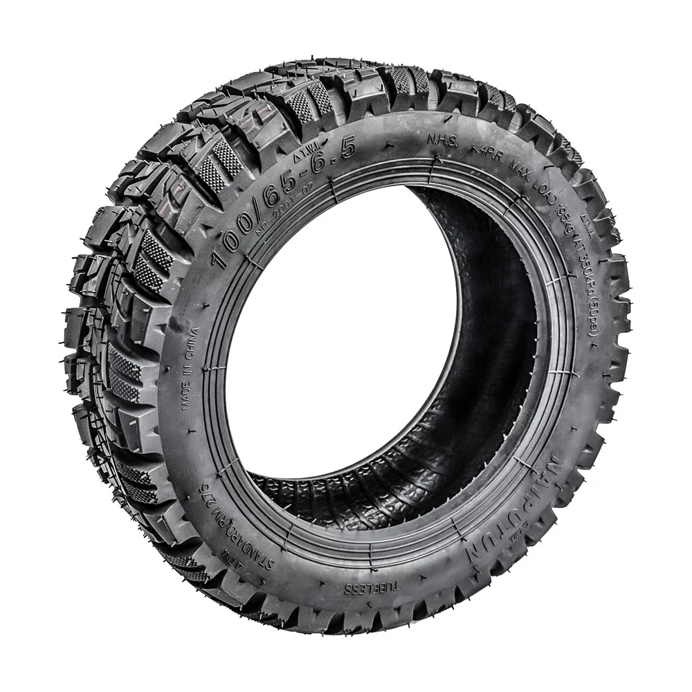 MABOTO 100/65-6.5 Thickened Tire 11 Inch Electric Scooter Modified Tire Off-Road Tubeless Tyre with Nozzle