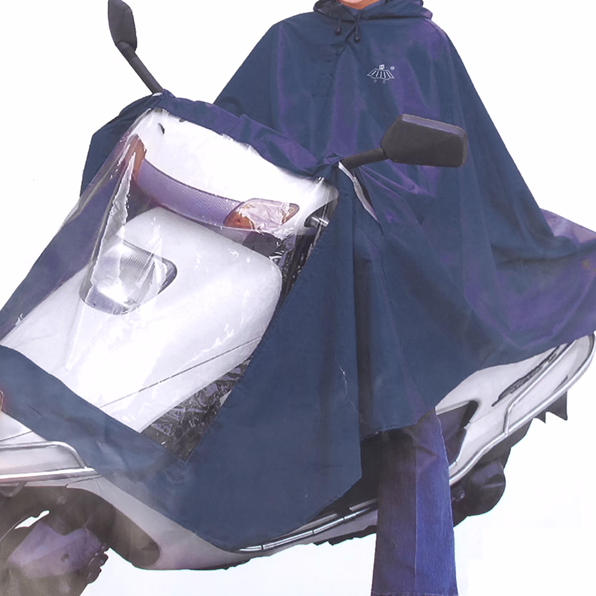 Unique Bargains Motorcycle Scooter Rain Cover Waterproof Raincoat Protector 30