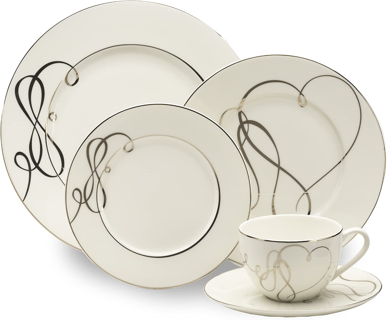 5-Piece Place Setting, Service for 1,Silver