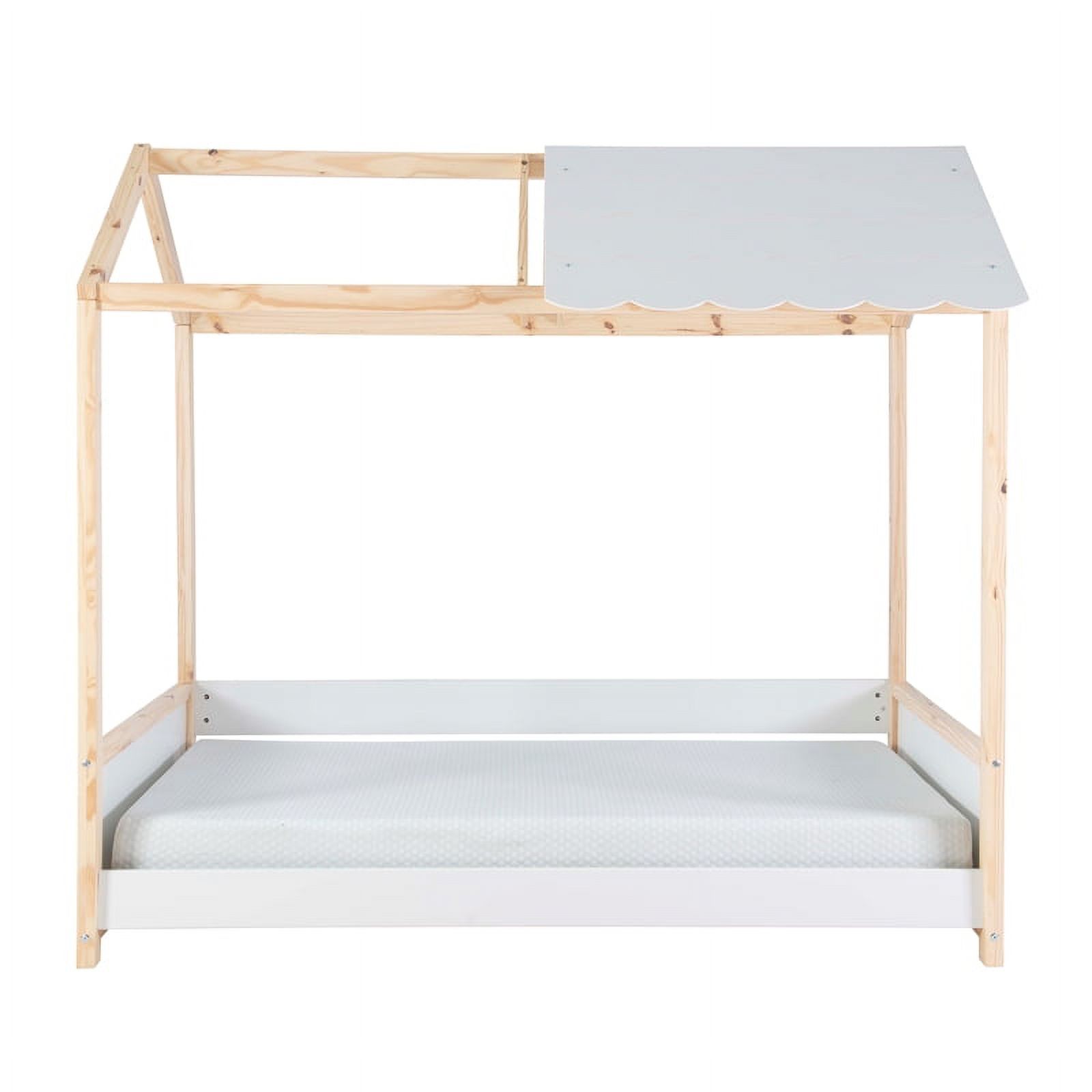 Home Square 3-Piece Set with Bookcase & 4 Drawer Chest & Twin House Bed