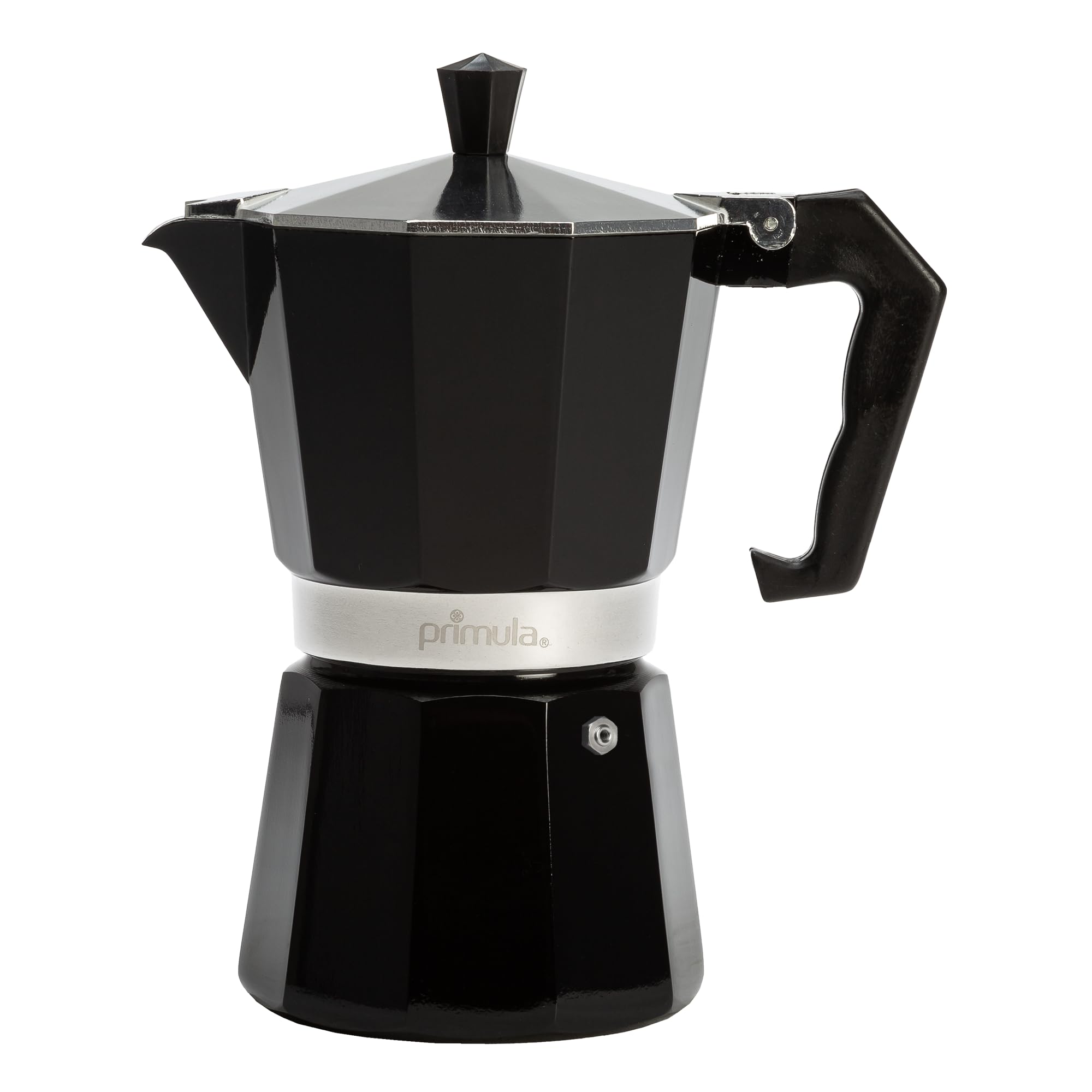Primula Classic Stovetop Espresso and Coffee Maker, Moka Pot for Italian and Cuban Caf Brewing, Greca Coffee Maker, Cafeteras, 6 Espresso Cups, Black