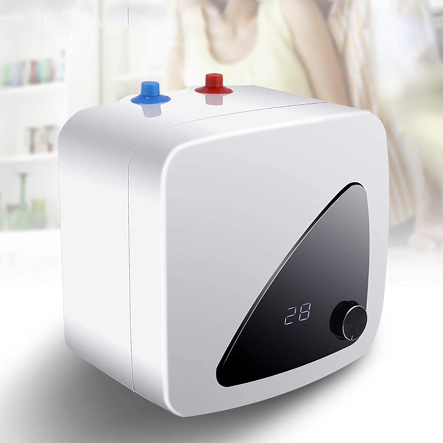 TFCFL 1500W Electric Mini Hot Water Heater Instant Hot Water Boiler Shower 6L