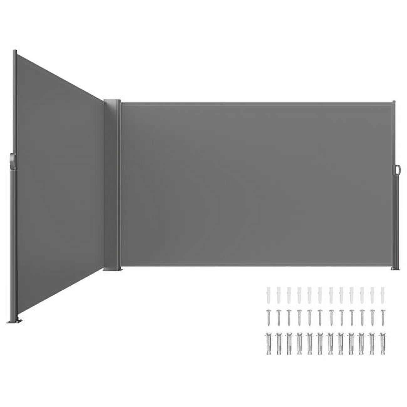 Vevor ZYPF160X600CMGY01V0 63 x 236 in. Retractable Side Awning, Gray
