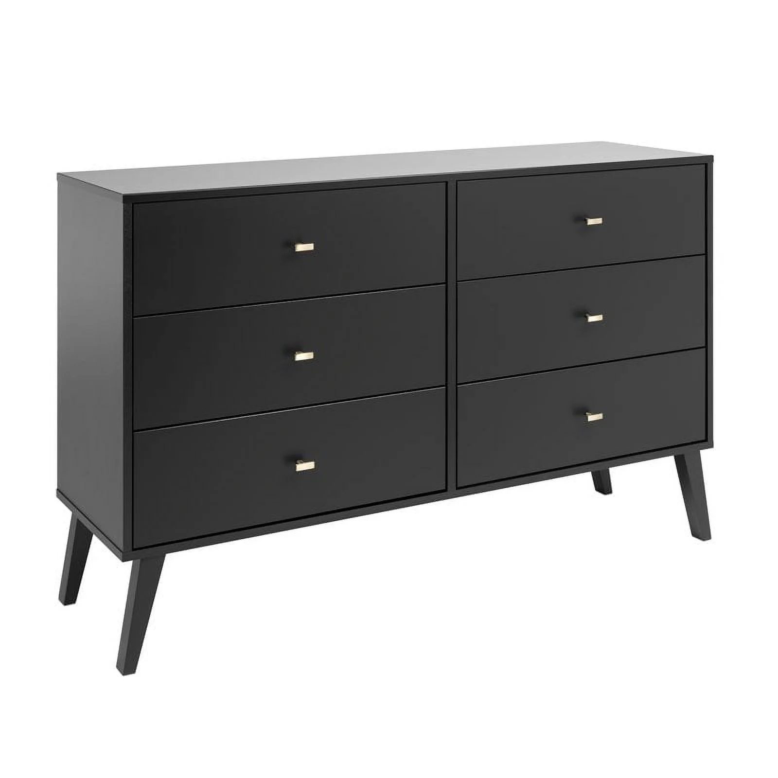 Home Square 4-Piece Set with 2 Nightstands Double Dresser and 4-Drawer Chest