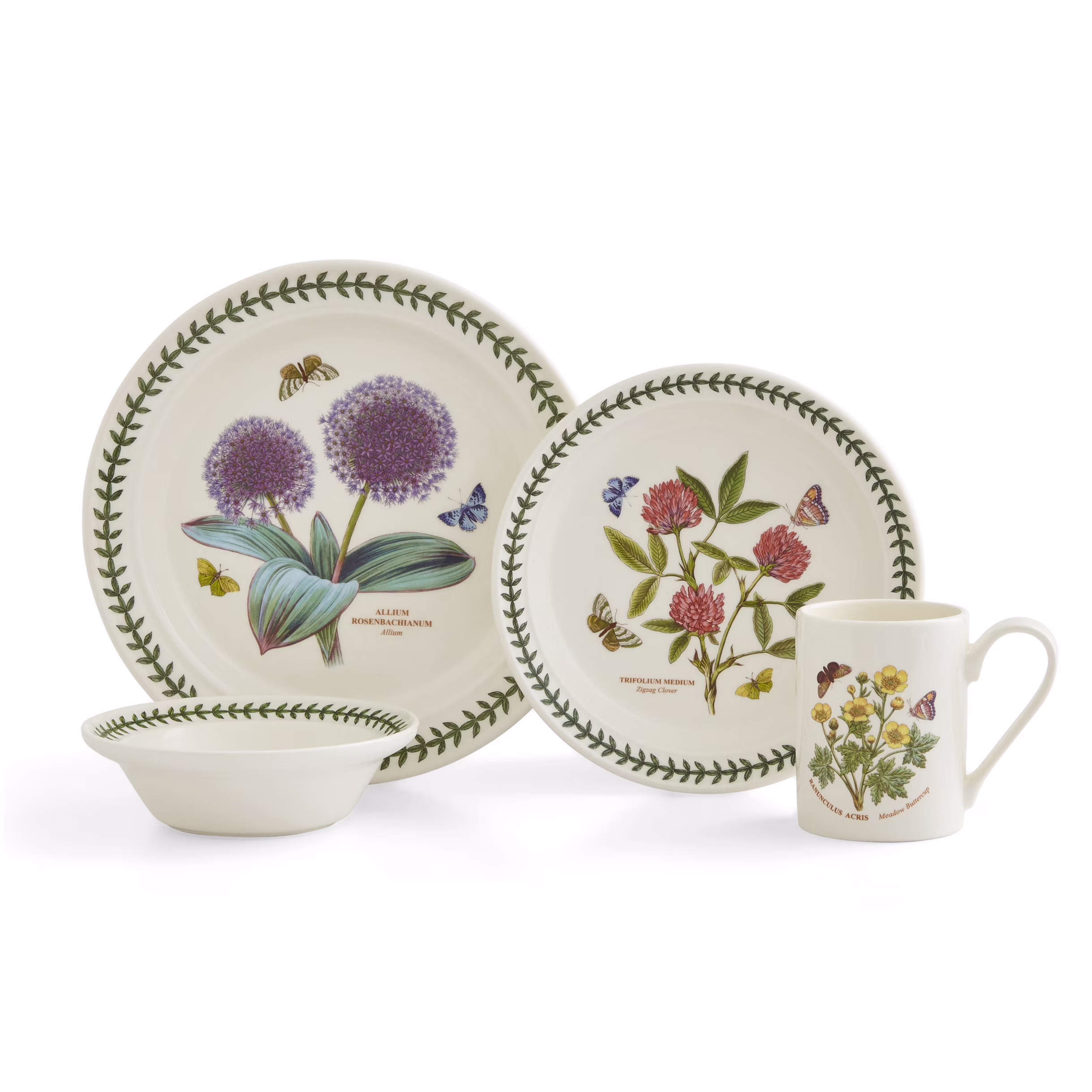Portmeirion Botanic Garden 4 Piece Place Setting (Assorted Floral Motifs)