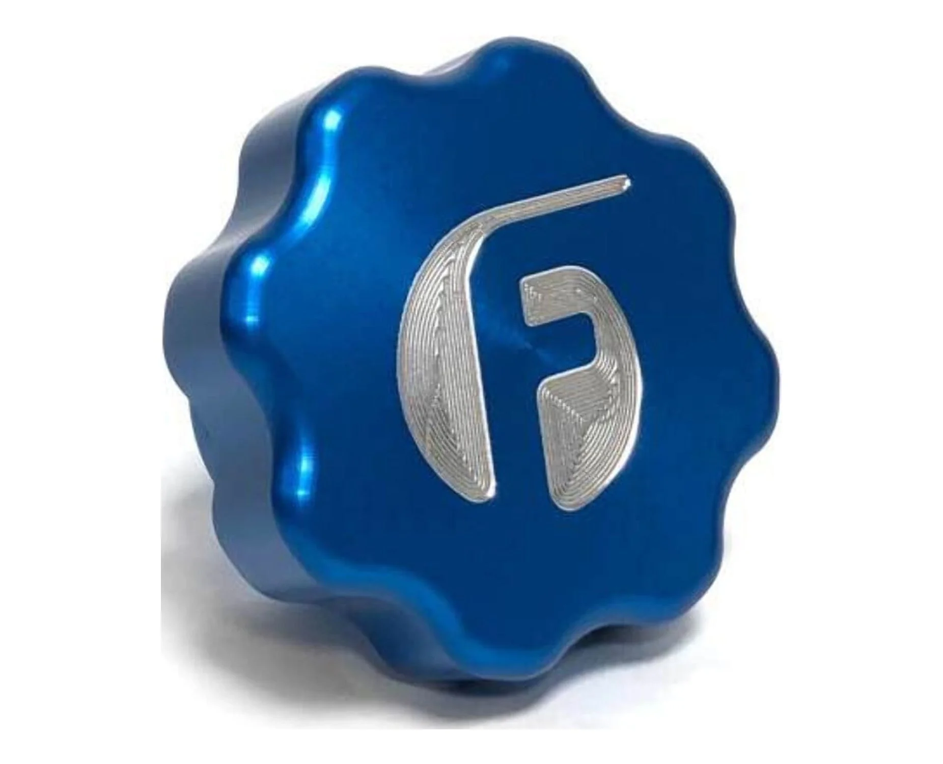 Fleece Performance 01-16 GM 2500/3500 Duramax Billet Oil Cap Cover - Blue - FPE-DMAX-OC-BLU