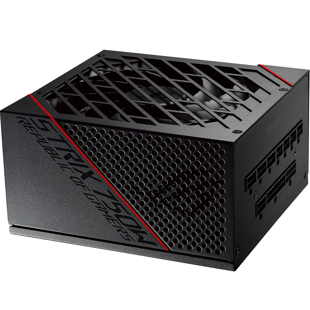 ASUS ROG Strix 750 Fully Modular 80 Plus Gold 750W ATX Power Supply with 0dB Axial Tech Fan and 10 Year Warranty