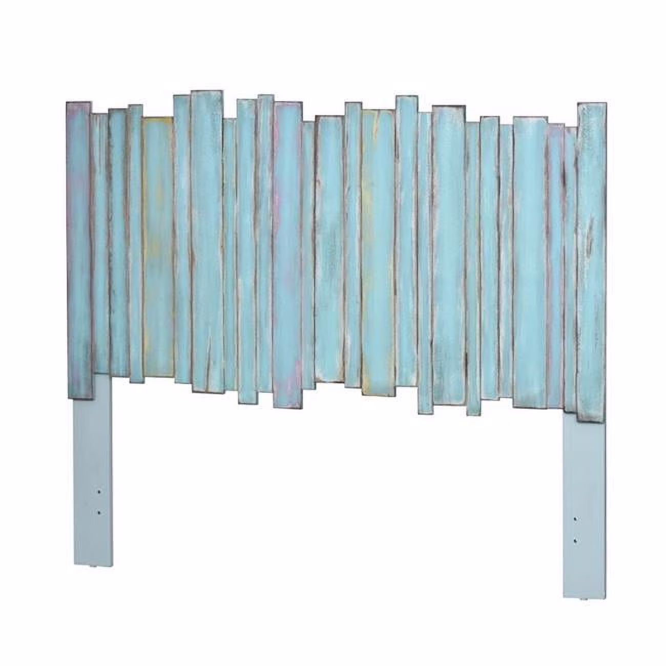 Sea Winds  56 x 80 x 2 in. Picket Fence King Headboard, Blue